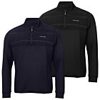 Calvin Klein Mens Houston Hybrid Full Zip Stretch Insulated Golf Sweater