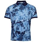 Calvin Klein Mens Digital Chaos Printed Stretch Jersey Golf Polo Shirt