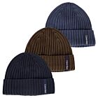 Calvin Klein Mens Albon Ribbed Stretch Fleece Lined Golf Beanie Hat