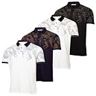 Calvin Klein Mens Nashua Printed Sustainable Quick Dry Golf Polo Shirt