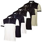 Calvin Klein Mens Whitman Zipped Moisture Wicking Golf Polo Shirt