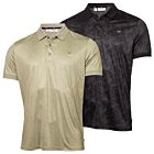 Calvin Klein Mens Tie Dye Print Sustainable Lightweight Golf Polo Shirt
