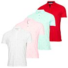Calvin Klein Mens CK Monogram Quick Dry Moisture Wicking Golf Polo Shirt