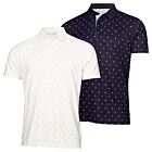 Calvin Klein Mens Treble Strike Print UV Protection Golf Polo Shirt