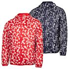 Calvin Klein Mens Printed Golf Wind Resistant Windbreaker Jacket