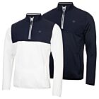 Calvin Klein Mens Atlantic Hybrid Stretch Insulated Half Zip Golf Sweater
