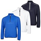 Calvin Klein Mens Brookhill Technical Stretch Half Zip Golf Sweater