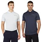 Castore Mens Engineered Knit Four Way Stretch Lightweight Golf Polo Shirt