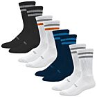 Footjoy Mens ComfortSof Crew Cushioned Cotton Blend 3 Pack Golf Socks
