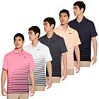Nike Mens Dri-Fit Vapor Striped Graphic Sweat Wicking Golf Polo Shirt
