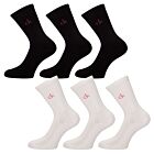 Calvin Klein Womens 2026 Golf Crew (3 Pairs) Coolmax Socks UK 4-8