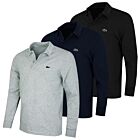 Lacoste Mens DH5523 Long Sleeved Cotton Blend Polo Shirt