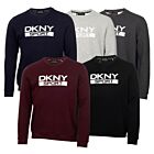 DKNY Mens South Street Breathable Soft Feel Jersey Crew Neck Sweater