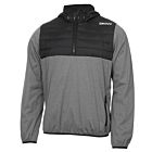 DKNY Mens Down Wind Water Resistant Hybrid 1/4 Zip Padded Light Jacket