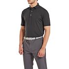 FootJoy Mens Dot Print Lisle Four Way Stretch Wicking Golf Polo Shirt