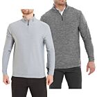 FootJoy Mens Space Dye Chill Out Stretch Moisture Wicking Golf Sweater