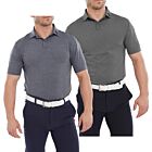 FootJoy Mens Heather Self Collar Solid Lisle MWicking Golf Polo Shirt