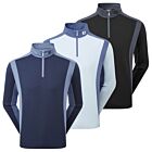Footjoy Mens Thermoseries Blocked Moisture Wicking Golf Midlayer Sweater