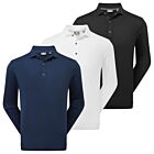 Footjoy Mens Thermoseries Moisture Wicking Long Sleeve Golf Polo Shirt