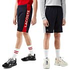 Lacoste Mens GH8368 Branded Drawcord Brushed Fleece Cut & Sewn Shorts