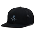 G/Fore Mens Skull and Tees Perforated Delta Adjustable Golf Baseball Cap