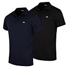 J.Lindeberg Mens Short Sleeve Technical Golf Polo Shirt