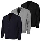 J.Lindeberg Mens Lucas Moisture Wicking Knitted Cardigan