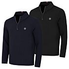 G/Fore Mens Waffle Knit 1/4 Zip Breathable Stretch Wicking Golf Sweater