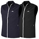 J.Lindeberg Mens Ash Light Water Repellent Packable Golf Vest