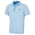 G/Fore Mens Feeder Stripe Fine Tech Jersey Wicking Golf Polo Shirt
