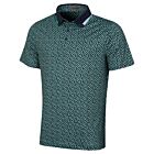 G/Fore Mens Triple/G Jersey 4 Way Stretch Wicking UPF 50+ Golf Polo Shirt