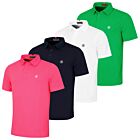 G/Fore Mens Essential Performance Pique Wicking Stretch Golf Polo Shirt