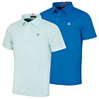G/Fore Mens Essential Performance Pique Wicking 4 Way Stretch Golf Polo Shirt