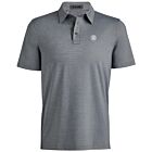 G/Fore Mens Melange Ice Nylon Moisture Wicking 4-Way-Stretch Golf Polo Shirt