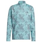 adidas Golf Mens GO-TO Printed Stretch Sustainable 1/4 Zip Sweater