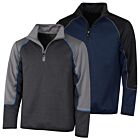 Island Green Mens 1/4 Zip Panelled Elasticated Golf Sweater