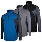 Island Green Mens Contrast Panel 4-Way Stretch Golf Sweater