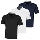 Island Green Mens Pique Stretch Breathable Lightweight Golf Polo Shirt