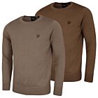 Lyle & Scott Mens Tonal Eagle Merino Crew Neck Breathable Jumper Sweater