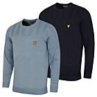 Lyle & Scott Mens Golf Texture Block Soft Regular Fit Crewneck Sweater