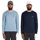 Lyle & Scott Mens Golf Texture Block Soft Regular Fit Crewneck Sweater