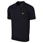 Lyle & Scott Mens Golf Lightweight Breathable Texture Block Polo Shirt