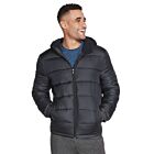 Skechers Mens Parkway GoWalk Hooded Polar Fleece Insulated Puffer Jacket