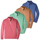 Peter Millar Mens Perth Melange Performance Quarter Zip Golf Sweater