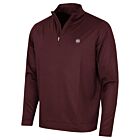 Peter Millar Mens Perth Herringbone Performance Quarter Zip Golf Sweater