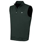 Peter Millar Mens Galway Melange Performance Quarter Zip Golf Sweater