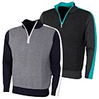Glenmuir Mens Banchory Lightweight Sustainable Quarter Zip Golf Sweater