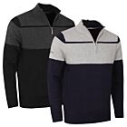 Glenmuir Mens Garvie Cashmere Blend Water-Repellent Golf Sweater