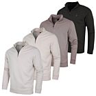 Lyle & Scott Mens Superfine Quarter Zip Cotton Loopback Golf Sweater