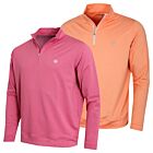 Peter Millar Mens Perth Melange Performance 1/4 Zip Golf Stretch Sweater